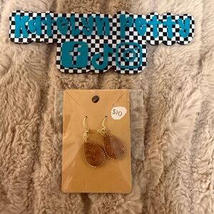 NEW HANDMADE RESIN EARRINGS